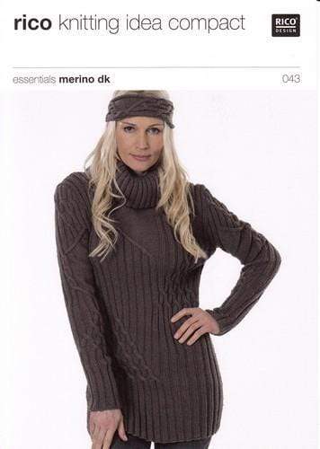 Rico Design Patterns Rico Design Essentials Merino DK - Sweater with Cable Pattern (043) 4050051506514