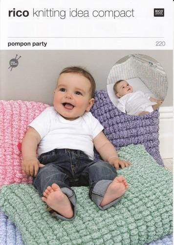 Rico Design Patterns Rico Design Pompon Party - Baby Cushion, Blanket, Play Mat, Cot Bumper (220) 4050051525324