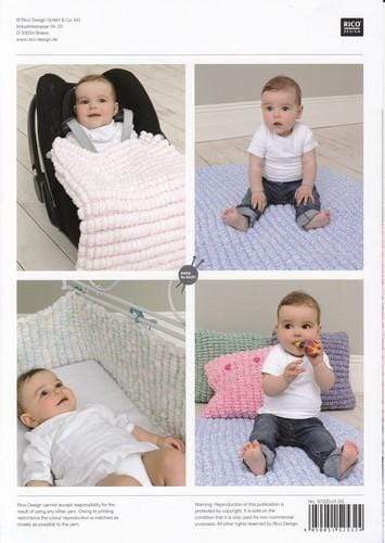 Rico Design Pompon Party Baby Cushion Blanket Play Mat Cot Bumper Sconch Yarn Shop