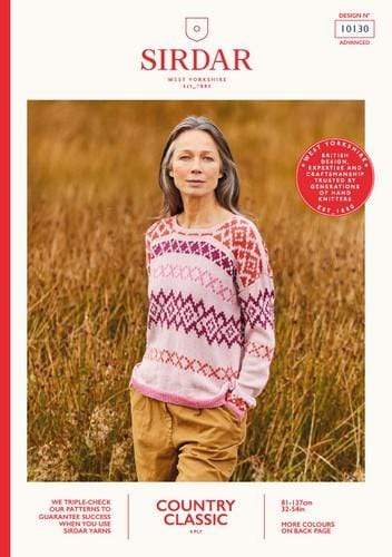 Sirdar Patterns Sirdar Country Classic 4 Ply - Sweater (10130) 5024723101306