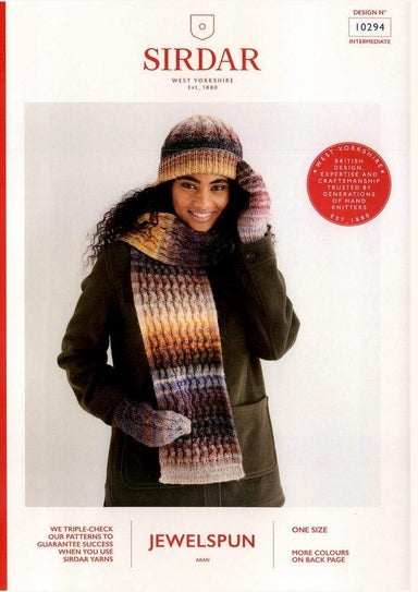 Sirdar Patterns Sirdar Jewelspun - Hat, Scarf and Mittens (10294) 5024723102945