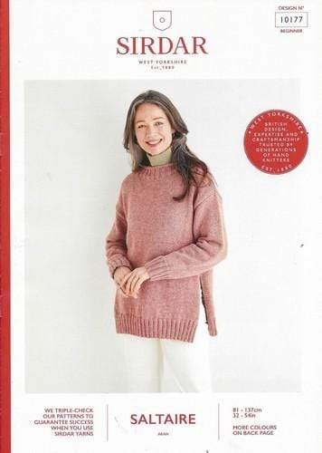 Sirdar Patterns Sirdar Saltaire - Women's Split Seam Sweater (10177) 5024723101771