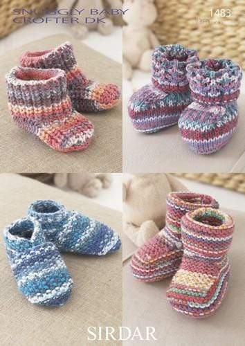 Sirdar Patterns Sirdar Snuggly Baby Crofter DK - Bootees, Shoes and Boots (1483) 5024723914838