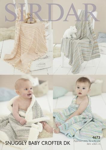 Sirdar Patterns Sirdar Snuggly Baby Crofter DK & Snuggly Snowflake - Blankets (4673) 5024723946730