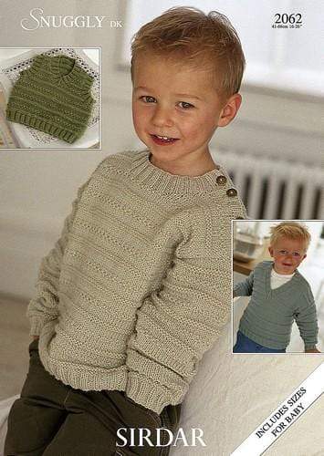 Sirdar Patterns Sirdar Snuggly DK - Sweaters and Slipover (2062) 5024723920624
