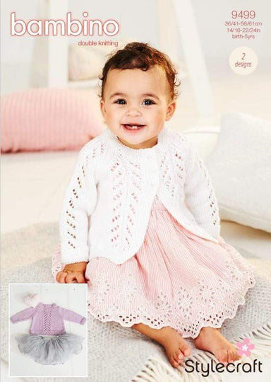 Stylecraft Patterns Stylecraft Bambino DK - A-Line Sweater and Cardigan (9499) 5034533071805