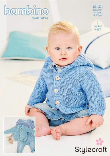 Stylecraft Patterns Stylecraft Bambino DK - Baby Cardigans (9505) 5034533071867