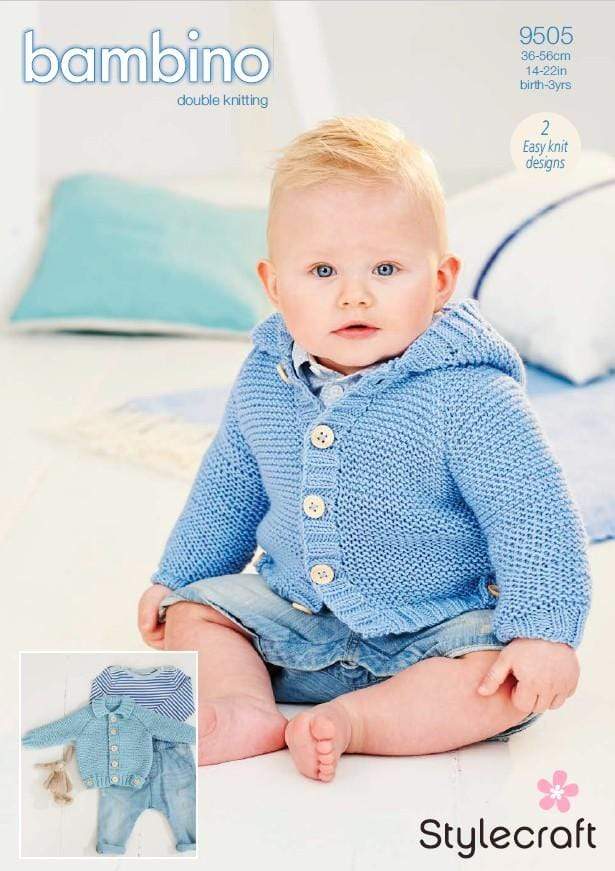 Stylecraft Patterns Stylecraft Bambino DK - Baby Cardigans (9505) 5034533071867