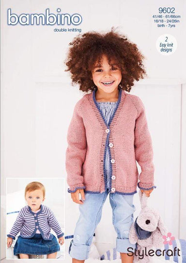 Stylecraft Patterns Stylecraft Bambino DK - Cardigans (9602) 5034533072970