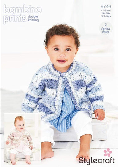 Stylecraft Patterns Stylecraft Bambino Prints DK - Cardigans (9746) 5034533074417