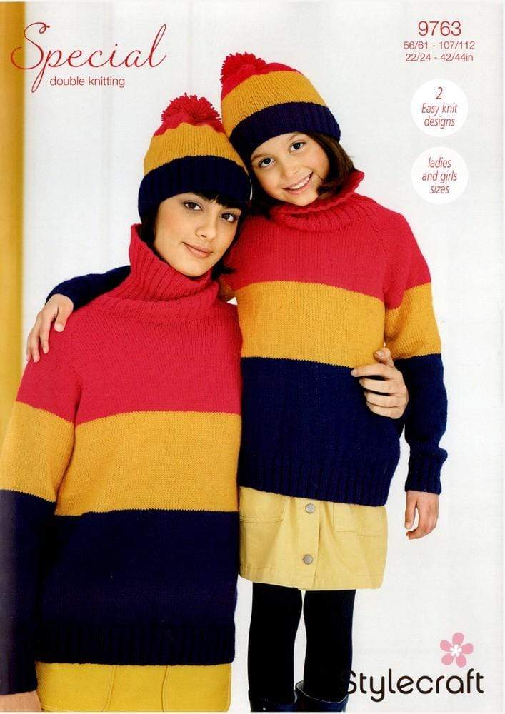 Stylecraft Patterns Stylecraft Special DK - Sweater and Hat (9763) 5034533074592