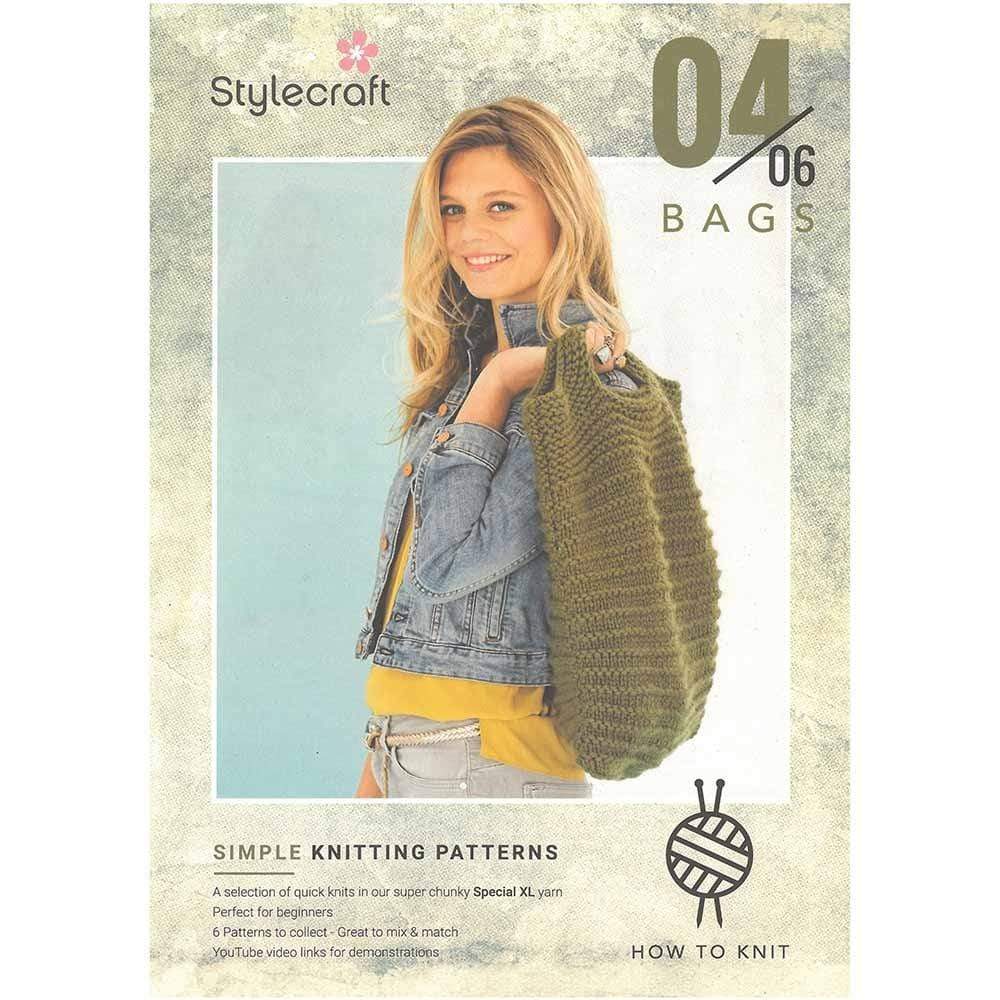 Stylecraft Patterns Stylecraft Special XL - How to Knit Bags (04-06) 5034533070075