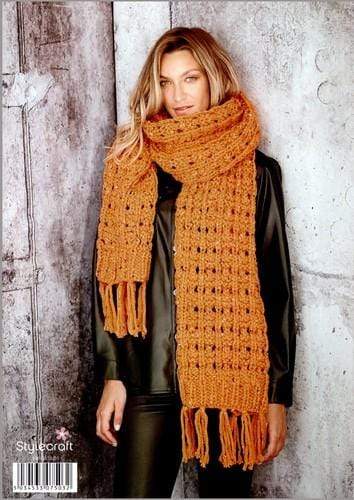 Stylecraft Patterns Stylecraft Special XL Tweed Super Chunky - Scarves and Snoods (9810) 5034533075032