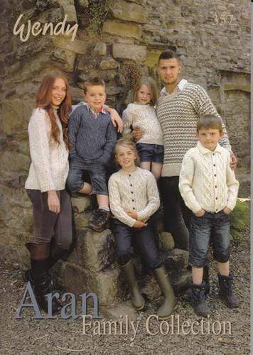Wendy Patterns Aran Family Collection Book by Wendy 5015832403573