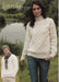 Wendy Patterns Wendy Aran with Wool - His and Hers Double Cable Sweater (5587) 5015832455879