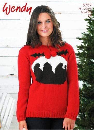 Wendy Patterns Wendy DK - Christmas Pudding Sweater (5757) 5015832457576
