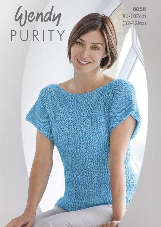 Wendy Patterns Wendy Purity - Short Sleeve Sweater (6056) 5015832460569