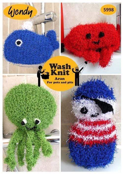 Wendy Patterns Wendy Wash Knit Aran - Bathtime Sponge Fun (5998)