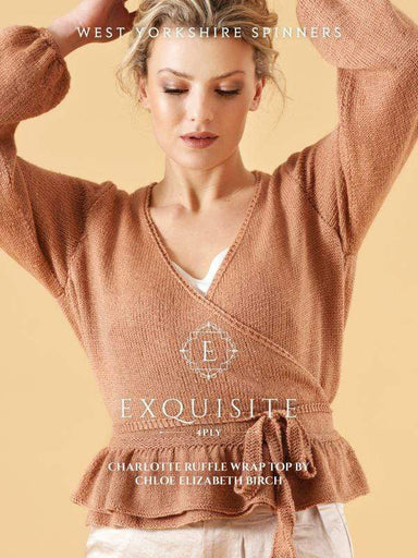 West Yorkshire Spinners Patterns West Yorkshire Spinners Exquisite 4 Ply - Charlotte Ruffle Wrap Top by Chloe Elizabeth Birch 5053682989670