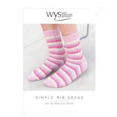 West Yorkshire Spinners Patterns West Yorkshire Spinners Signature 4 Ply - Simple Rib Sock Pattern by Winwick Mum 5053682569995