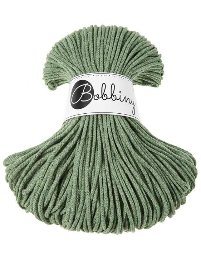 Bobbiny Yarn Eucalyptus Green Bobbiny Cotton Cord - Junior (3mm)