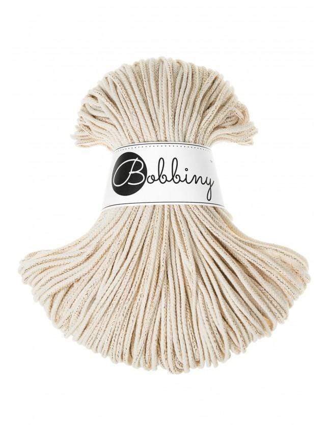 Bobbiny Yarn Golden Natural Bobbiny Cotton Cord - Junior (3mm)