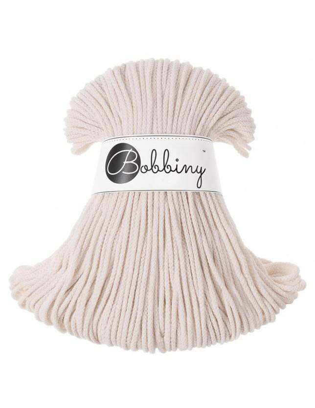 Bobbiny Yarn Natural Bobbiny Cotton Cord - Junior (3mm)