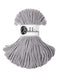 Bobbiny Yarn Silvery Light Grey Bobbiny Cotton Cord - Junior (3mm)