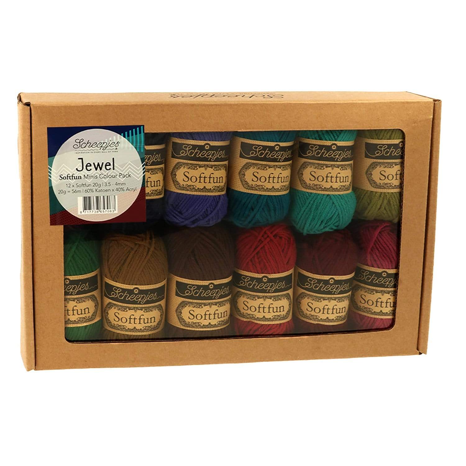 Scheepjes Yarn Jewel Scheepjes Softfun Minis Colour Pack 8717738657063