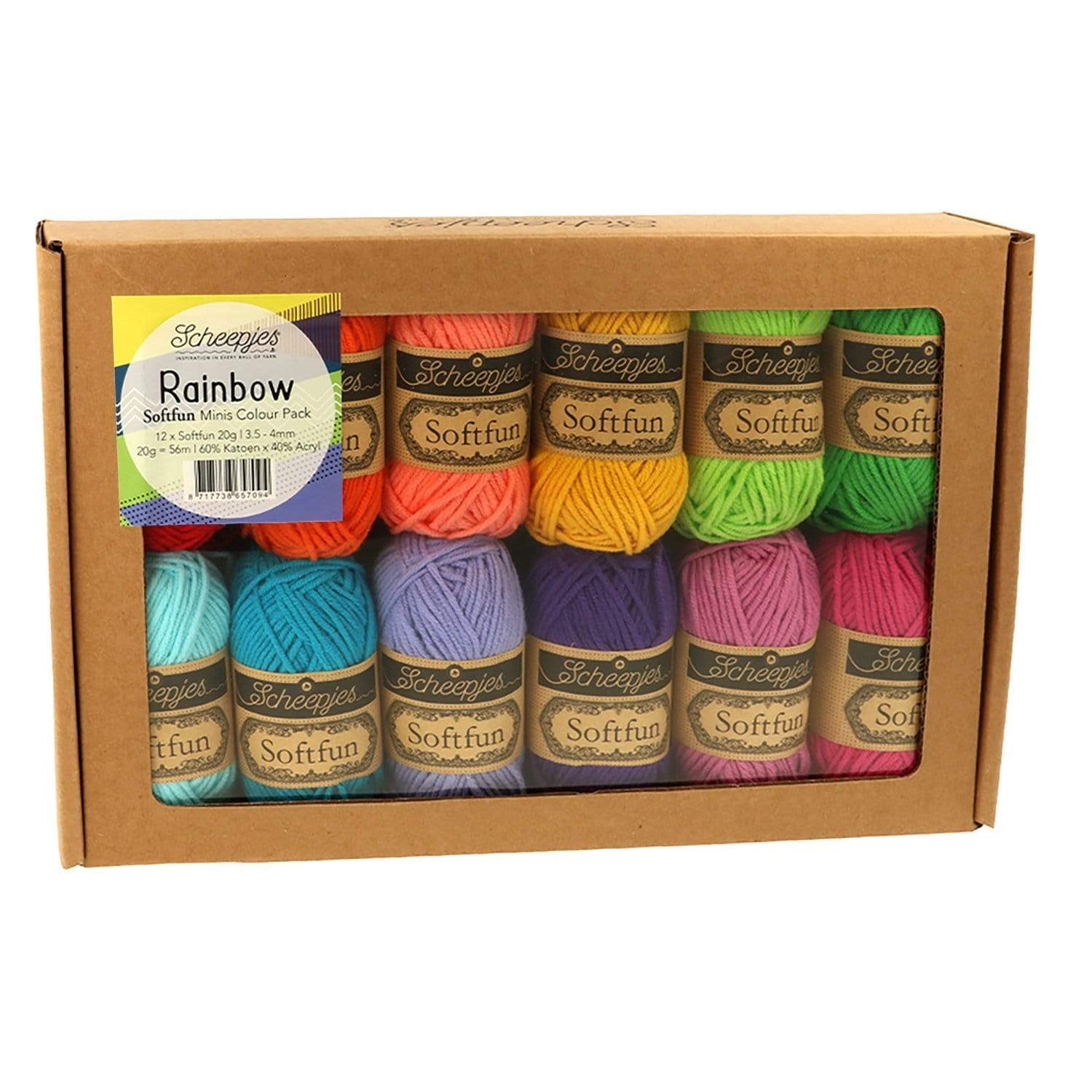 Scheepjes Yarn Rainbow Scheepjes Softfun Minis Colour Pack 8717738657094