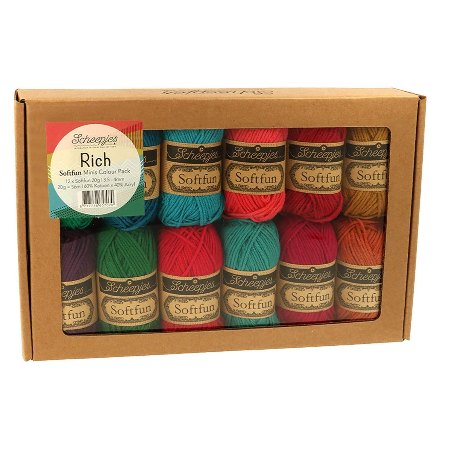 Scheepjes Yarn Rich Scheepjes Softfun Minis Colour Pack 8717738657070