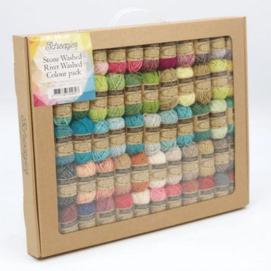 Scheepjes Yarn Scheepjes Stone Washed & River Washed Colour Pack (58 x 10g balls) 8717738624607